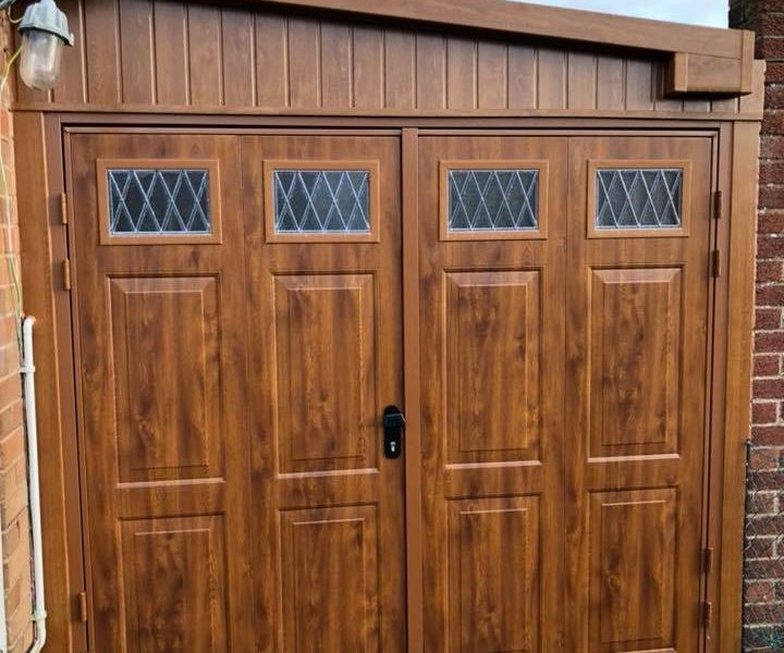 golden oak garage doors