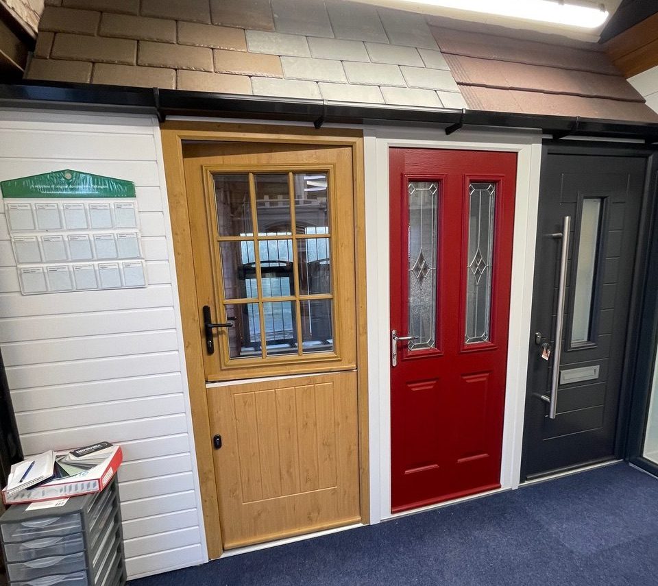 double glazed doors showroom