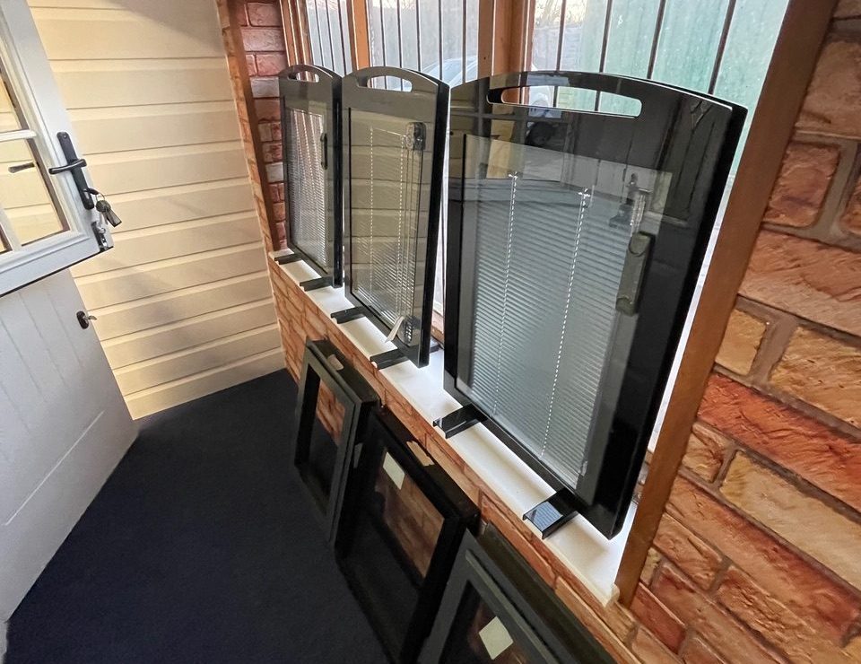 black upvc windows