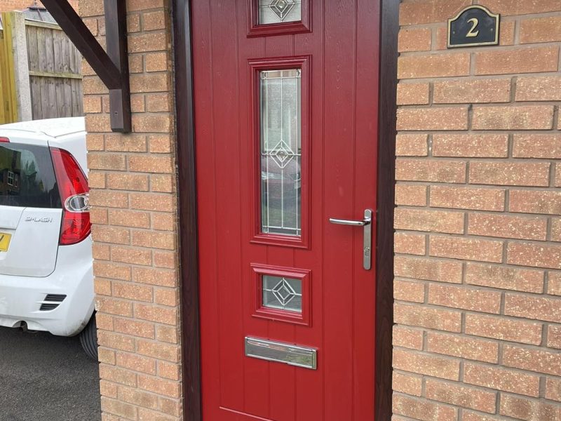 red composite doors
