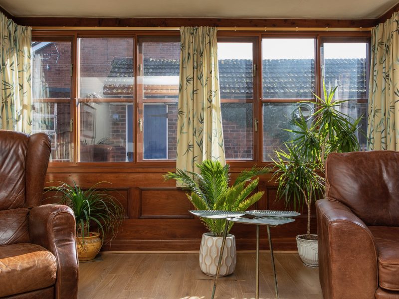 Secondary Glazing woodgrain