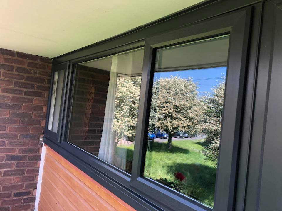 black upvc windows